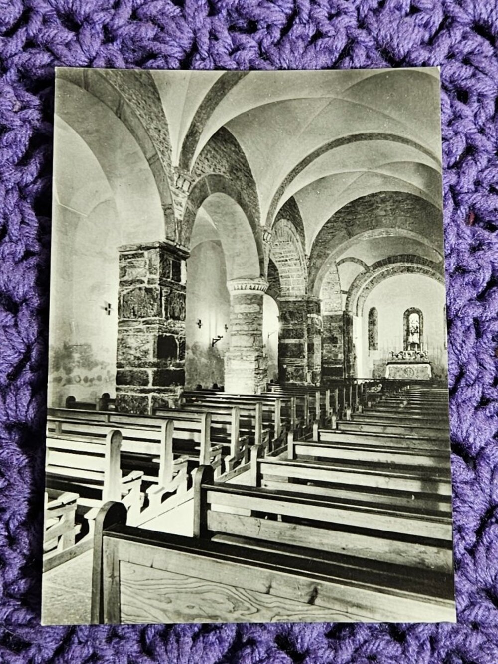 Eglise St Pierre de Clages Postcard